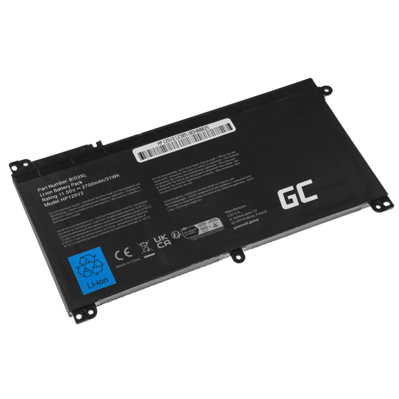 Akku Green Cell HP125V2 HP Pavilion x360 Stream 14-AX
