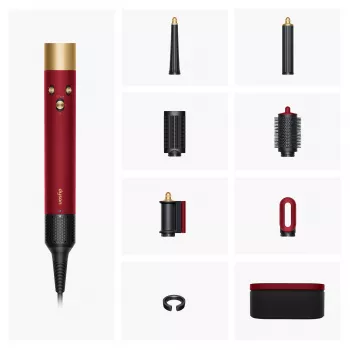 Airwrap i.d. Straight + Wavy Limited Edition, monitoimistyler punainen/kulta, Bluetooth