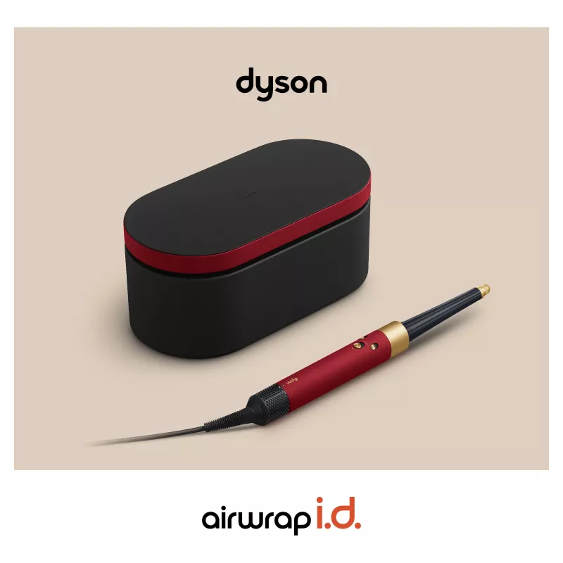 Airwrap i.d. Straight + Wavy Limited Edition, monitoimistyler punainen/kulta, Bluetooth