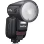 Salama Godox V100‑N Nikonin kameroille — kannettava TTL-li-ion-kiinnityssalama