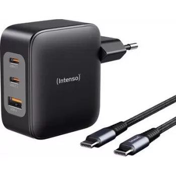 Intenso W100ACC+C520C musta USB-C®-adapteri 100 W USB-A, USB-C® musta (7810010)