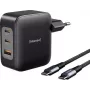 Intenso W100ACC+C520C musta USB-C®-adapteri 100 W USB-A, USB-C® musta (7810010)