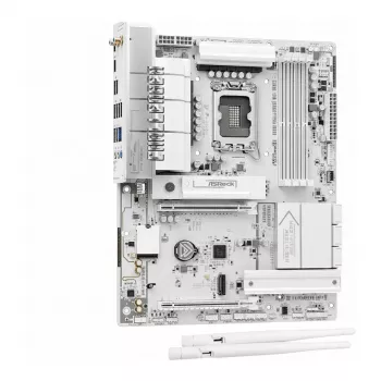 MicroATX-emolevy ASRock B850M Challenger WiFi DDR5 AM5, valkoinen — DDR5, AM5-kanta, Wi‑Fi
