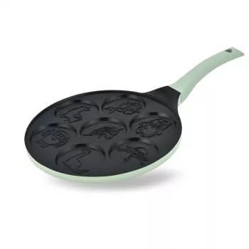 Ohukaispannu Maestro MR-1222-D CUTE — 26 cm alumiininen tarttumaton crepe-pannu, vihreä