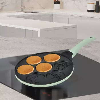 Ohukaispannu Maestro MR-1222-D CUTE — 26 cm alumiininen tarttumaton crepe-pannu, vihreä