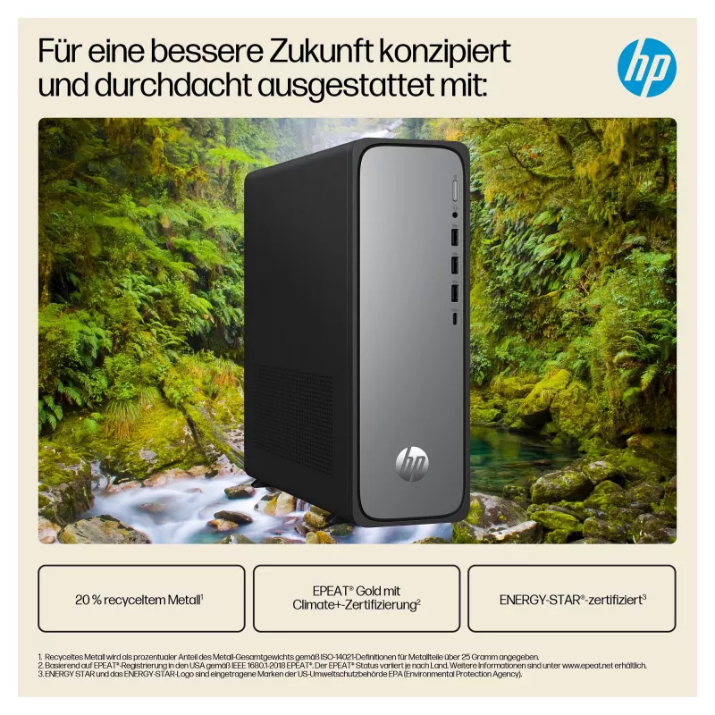 HP OmniDesk S03-0055ng Intel Core i5-14400 Slim Tower -pöytätietokone - täysjärjestelmä - Core i5