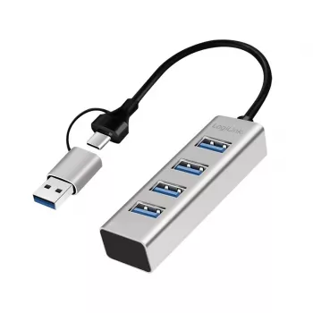 USB-keskitin USB 3.0 4-porttinen USB-A 5 Gbit/s