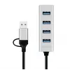 USB-keskitin USB 3.0 4-porttinen USB-A 5 Gbit/s