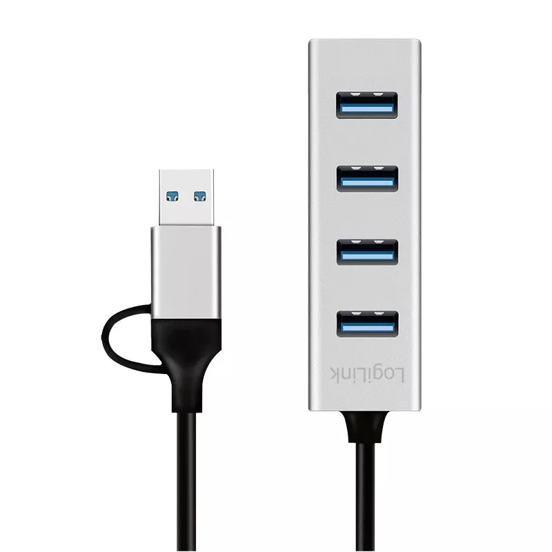 USB-keskitin USB 3.0 4-porttinen USB-A 5 Gbit/s
