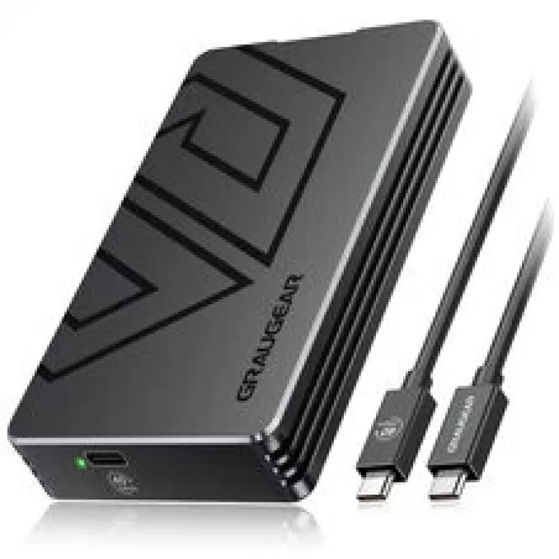 Ulkoinen M.2 SSD -kotelo GrauGear G-M2U4-40G01 PCIe 4.0:lla ja USB‑C:llä