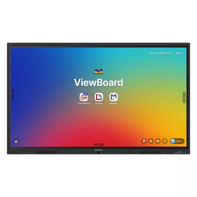 ViewBoard 41 Serie kosketusnäyttö 75ZOLL UHD, Android 16 EDLA, IR 450 Nits, 2x20W + Sub 15W + 8 Array-mikrofoni, 3 x USB-C 8/128GB, 8-ydin C