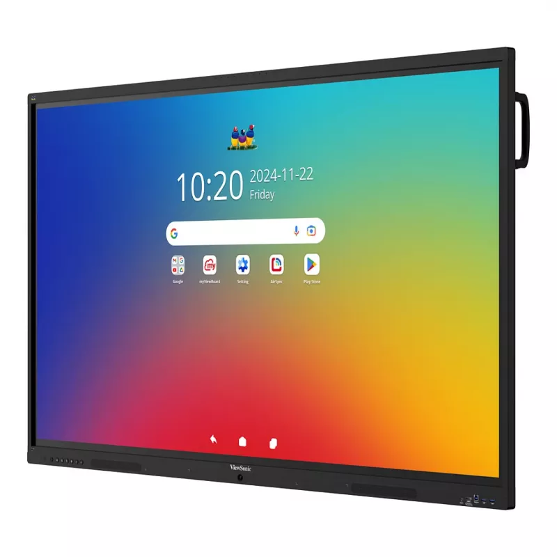 ViewBoard 41 Serie kosketusnäyttö 75ZOLL UHD, Android 16 EDLA, IR 450 Nits, 2x20W + Sub 15W + 8 Array-mikrofoni, 3 x USB-C 8/128GB, 8-ydin C
