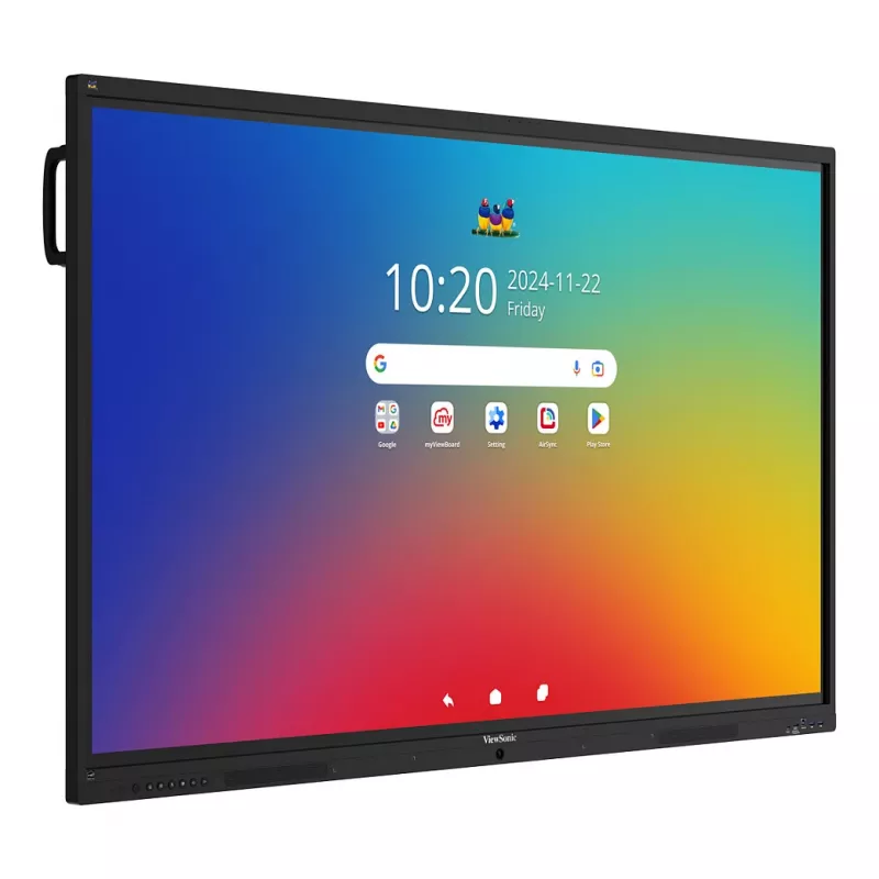ViewBoard 41 Serie kosketusnäyttö 75ZOLL UHD, Android 16 EDLA, IR 450 Nits, 2x20W + Sub 15W + 8 Array-mikrofoni, 3 x USB-C 8/128GB, 8-ydin C