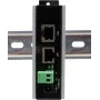 Ethernet PoE Gigabit -injektori Exsys EX-6007POE-WT — 1×Gigabit RJ45, PoE, 12–24V liitin