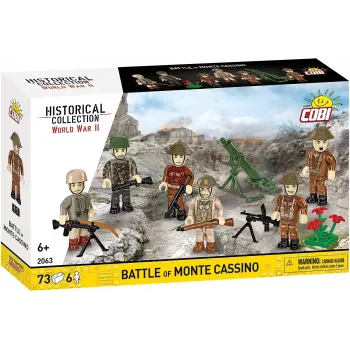 Rakennussarja Cobi Blocks Monte Cassinon taistelu historiallinen sotilasedioraama COBI-2063