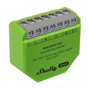Shelly Dimmer Gen4 vihreä moniprotokollayhteys