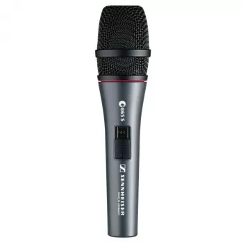 Laulumikrofoni Sennheiser E865‑S, superkardioidi, on/off-kytkimellä