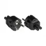 Good Connections PA-0005S - tyyppi E/F hybridi - C5 - 250 V - 2,5 A - musta - polyvinyylikloridi (PVC)
