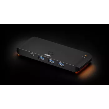 USB 3.2 Gen1 2x4 jakokytkin ATEN US5324, isäntä A + C ja 4 laiteliitäntää