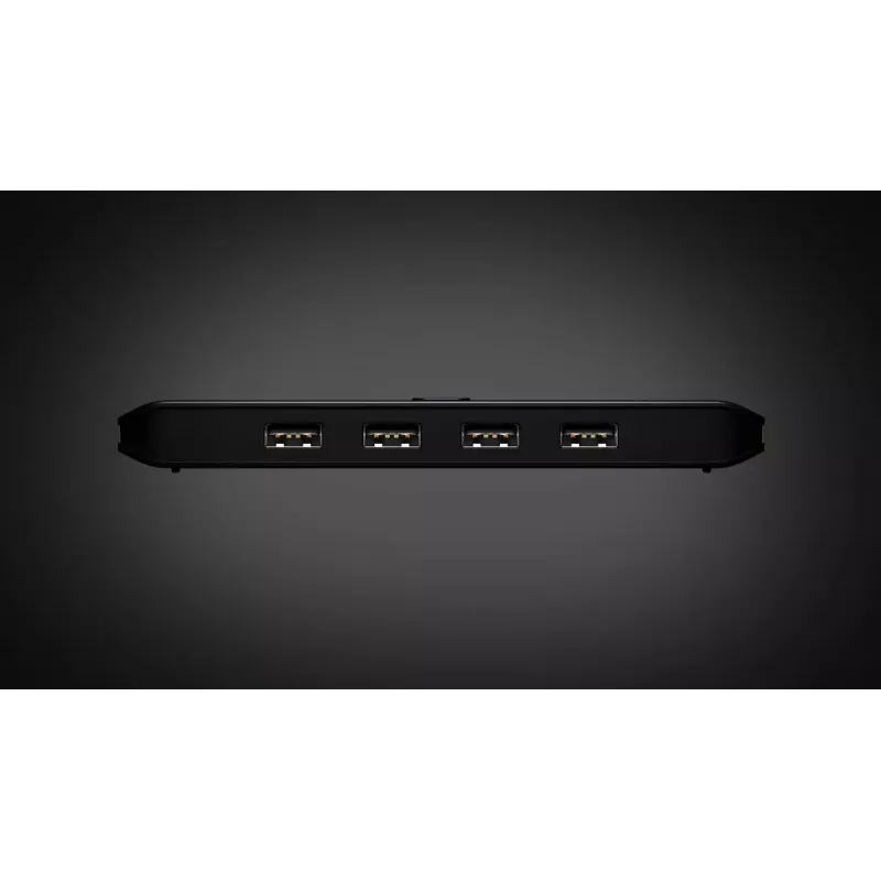 USB 2.0 -jakokytkin ATEN US4224 — 2x isäntä 4x laitteeseen, 480 Mbit/s, musta