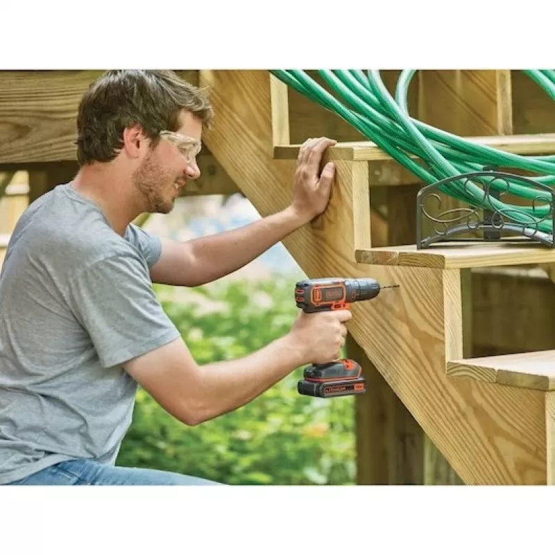 Black & Decker BDCDC18-QW porakone 650 kierr./min musta, oranssi
