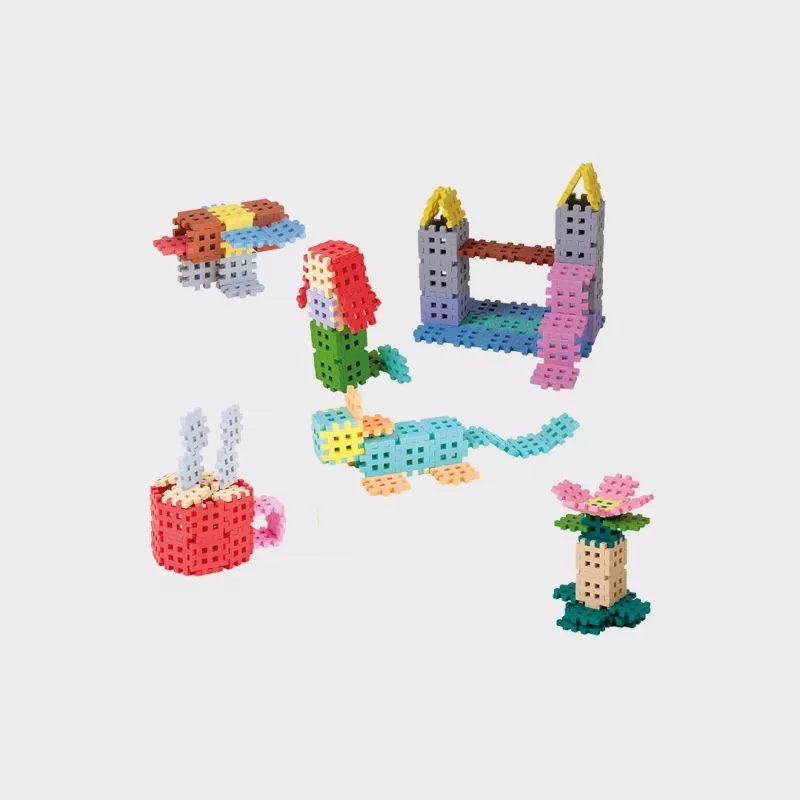 Rakennuspalikat Marioinex Mini Waffle 400 kpl pastelli – rakennussarja lapsille