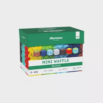 Rakennuspalikat Marioinex Mini Waffel 406 kpl — rakennussarja luovaan leikkiin