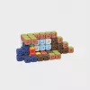 Rakennuspalikat Marioinex Mini Waffel 406 kpl — rakennussarja luovaan leikkiin