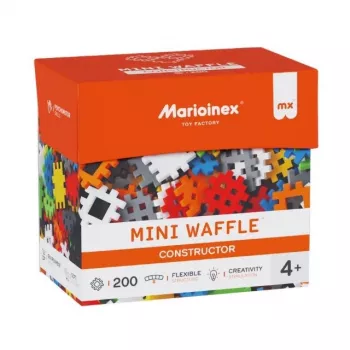 Rakennussarja Marioinex Mini Waffle Constructor 200 kpl — rakennuspalikat luovaan leikkiin