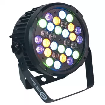 LIGHT4ME musta PAR 30x3W RGBA-UV LED-valonheitin