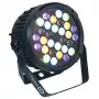 LIGHT4ME musta PAR 30x3W RGBA-UV LED-valonheitin