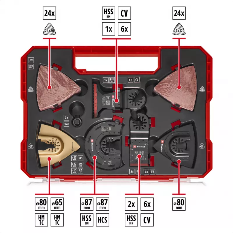 Pyörösahanterä EINHELL 708170 HM/BiM HCS:lle – sopii alumiinille, oksiditeräkselle, kromi-vanadiiniteräkselle