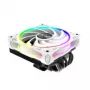 CPU-jäähdytin Akasa SOHO H6L RGB valkoinen – Low-Profile-jäähdytyssiili RGB-tuulettimella, yhteensopiva Mini-ITX-kompaktijärjestelmien kanssa