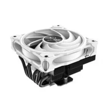 CPU-jäähdytin Akasa SOHO H6L RGB valkoinen – Low-Profile-jäähdytyssiili RGB-tuulettimella, yhteensopiva Mini-ITX-kompaktijärjestelmien kanssa