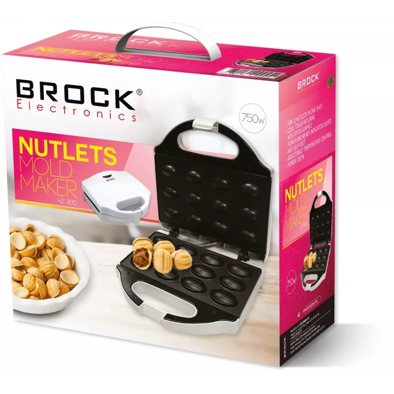Cookie Maker Brock Electronics HZ 3012 12 kpl keksejä 750 W valkoinen