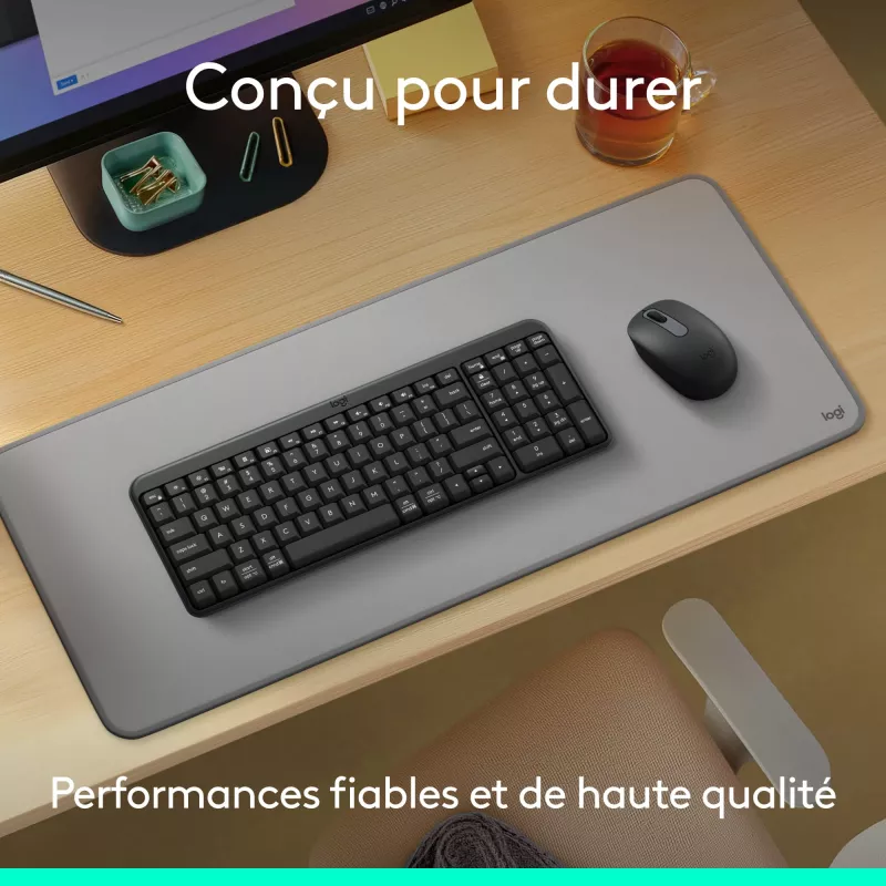 Logitech MK250 - näppäimistö-hiiri-sarja - langaton
