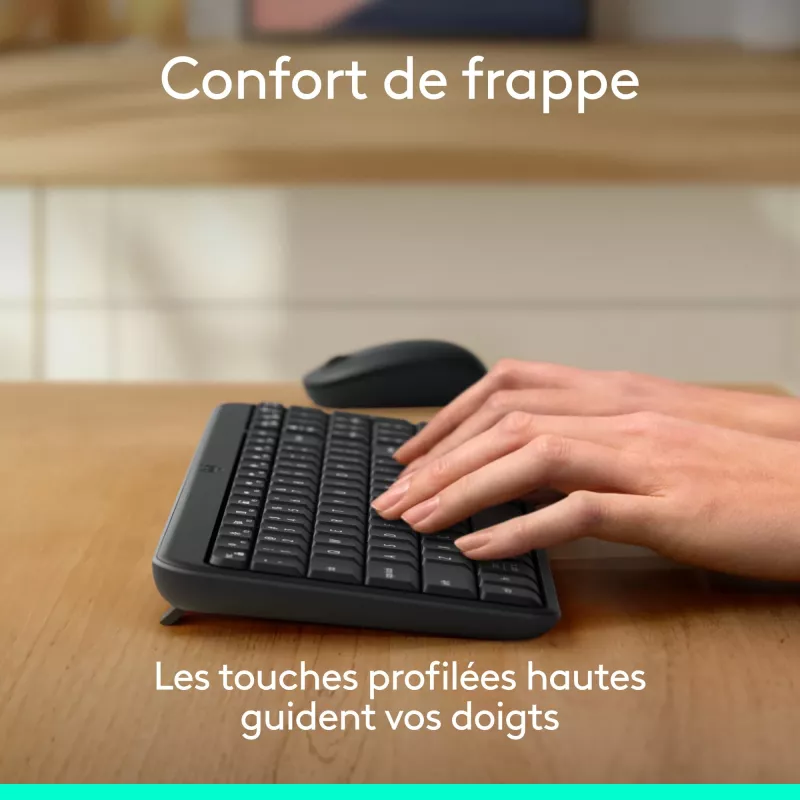 Logitech MK250 - näppäimistö-hiiri-sarja - langaton