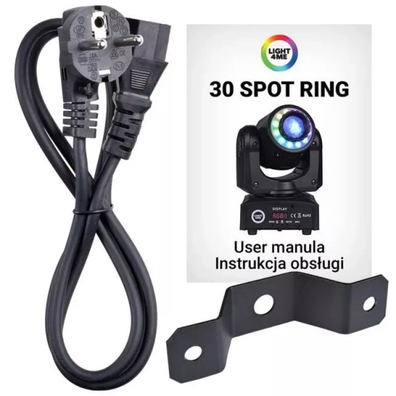 LIGHT4ME 30 SPOT RING - liikkuva LED-valonheitin, 30 W