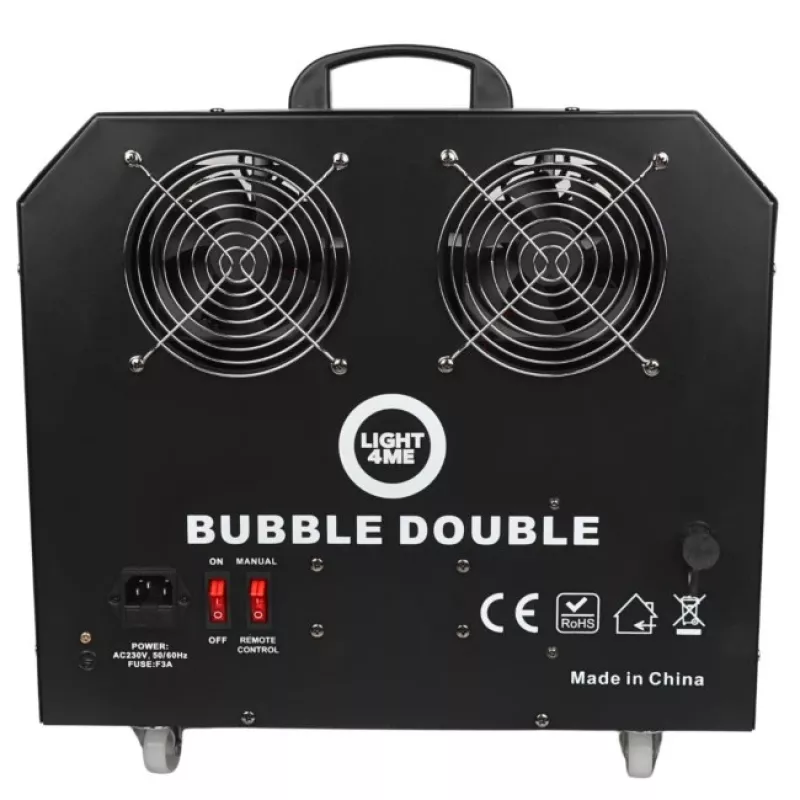 LIGHT4ME BUBBLE DOUBLE - saippuakuplakone 300W, langaton kaukosäädin