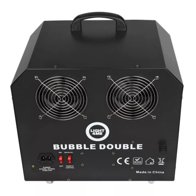 LIGHT4ME BUBBLE DOUBLE - saippuakuplakone 300W, langaton kaukosäädin