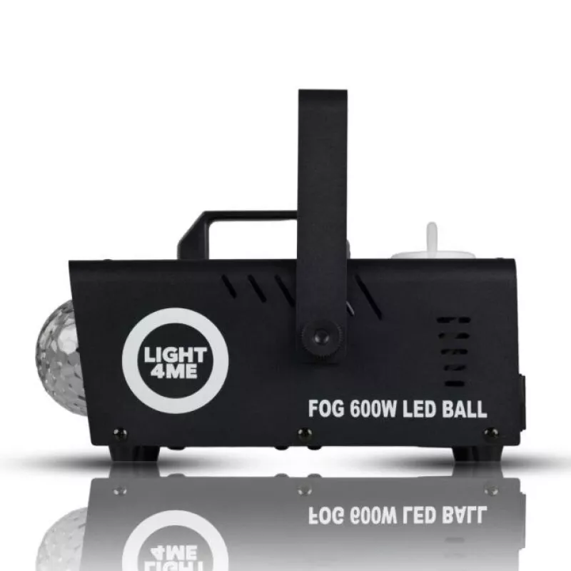 LIGHT4ME FOG 600W LED BALL - savukone, savuvalaistustehoste/diskopallo, langaton kaukosäädin