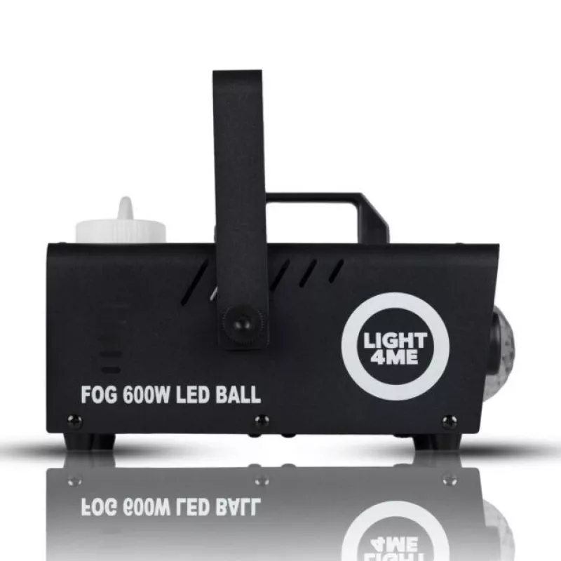 LIGHT4ME FOG 600W LED BALL - savukone, savuvalaistustehoste/diskopallo, langaton kaukosäädin