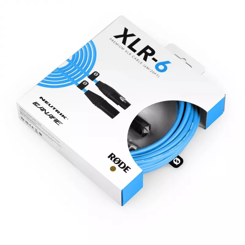 RØDE XLR6M-B audiokaapeli 6 m XLR sininen (400832821)
