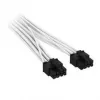 Corsair Premium-Sleeved 2x 8-Pin – 12V-2x6-kaapeli, Type-5-virtalähteelle – valkoinen