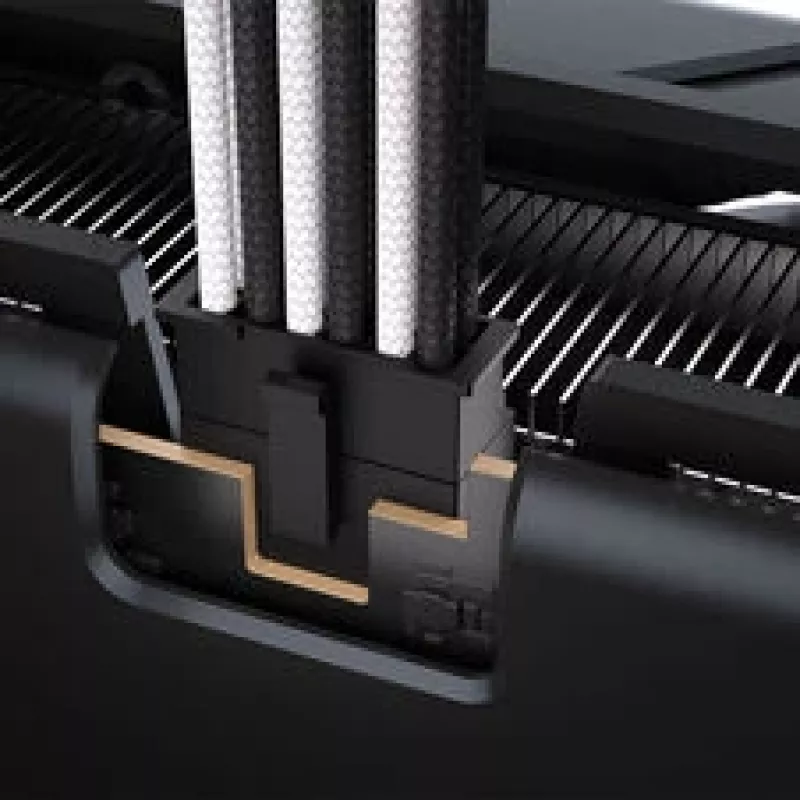 Corsair Premium-Sleeved 2x 8-Pin – 12V-2x6-kaapeli, Type-5-virtalähteelle – musta/valkoinen