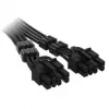 Corsair Premium-Sleeved 12V-2x6 – 2x 6+2-Pin-PCIe-kaapeli, yleinen – musta