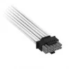 Corsair Premium-Sleeved 12V-2x6 – 2x 6+2-Pin-PCIe-kaapeli, yleinen - valkoinen