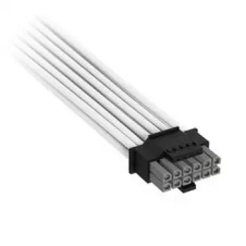 Corsair Premium-Sleeved 12V-2x6 – 2x 6+2-Pin-PCIe-kaapeli, yleinen - valkoinen