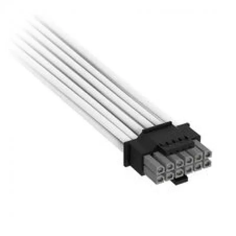 Corsair Premium-Sleeved 12V-2x6 – 2x 6+2-Pin-PCIe-kaapeli, yleinen - valkoinen