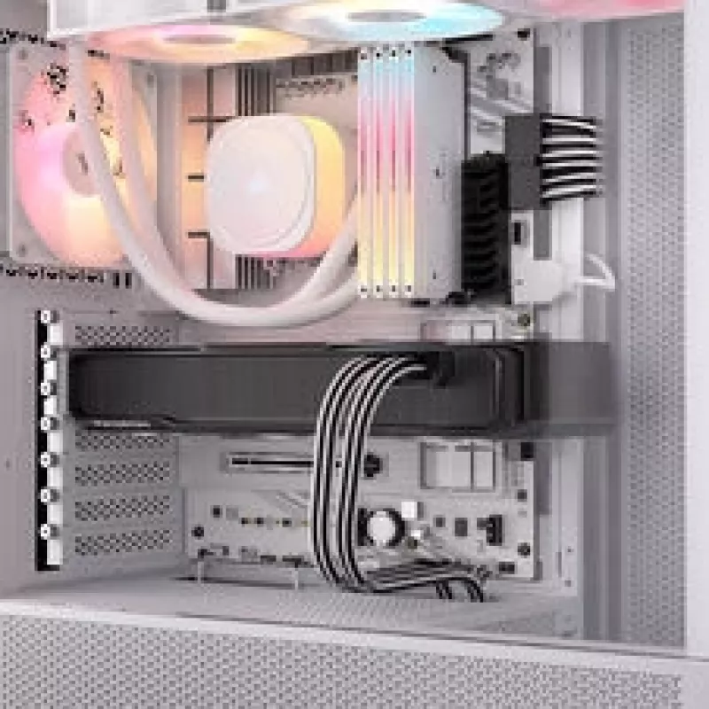Corsair Premium-Sleeved 12V-2x6 – 2x 6+2-Pin-PCIe-kaapeli, yleinen – musta/valkoinen